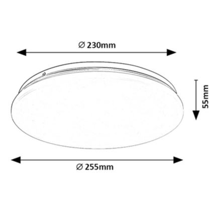 Rabalux - LED lubinis šviestuvas LED/12W/230V 3000K 25 cm