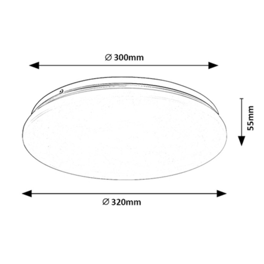 Rabalux - LED lubinis šviestuvas LED/18W/230V 3000K 32 cm