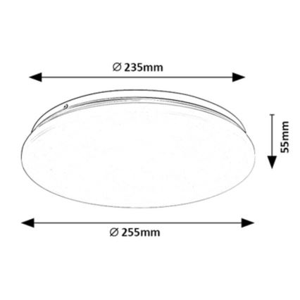 Rabalux - LED lubinis šviestuvas LED/12W/230V 4000K 25 cm