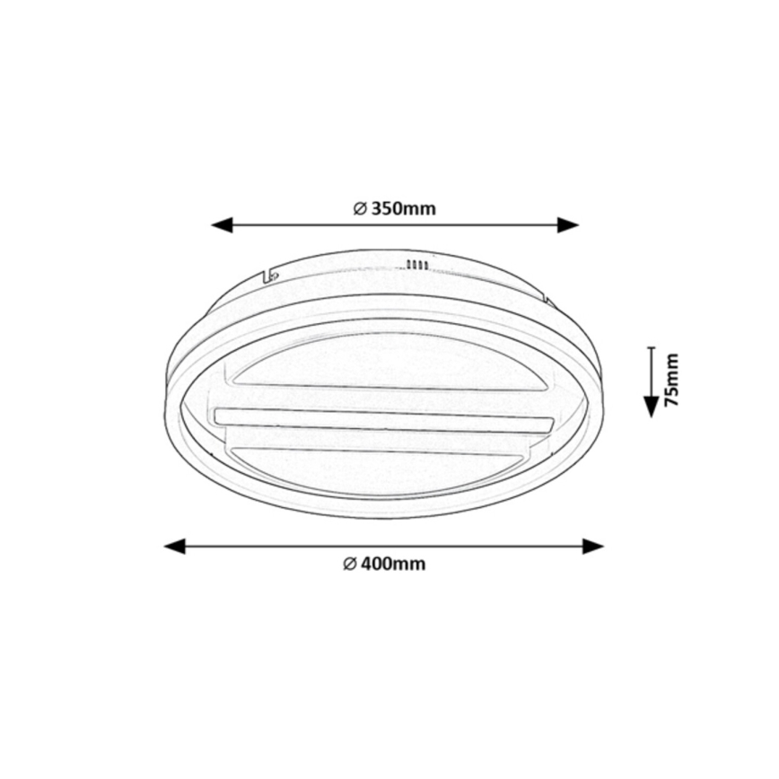 Rabalux - LED reguliuojamas lubų šviestuvas LED/55W/230V + nuotolinio valdymo pultas