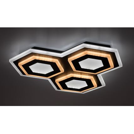 Rabalux - LED Pritemdomas lubinis šviestuvas LED/72W/230V 3000/6000K 41,5x41,5 cm + nuotolinio valdymo pultas