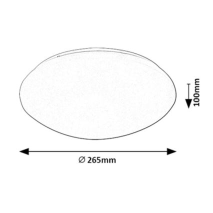 Rabalux - LED lubinis šviestuvas su jutikliu LED/12W/230V IP44 4000K diametras 26,5 cm