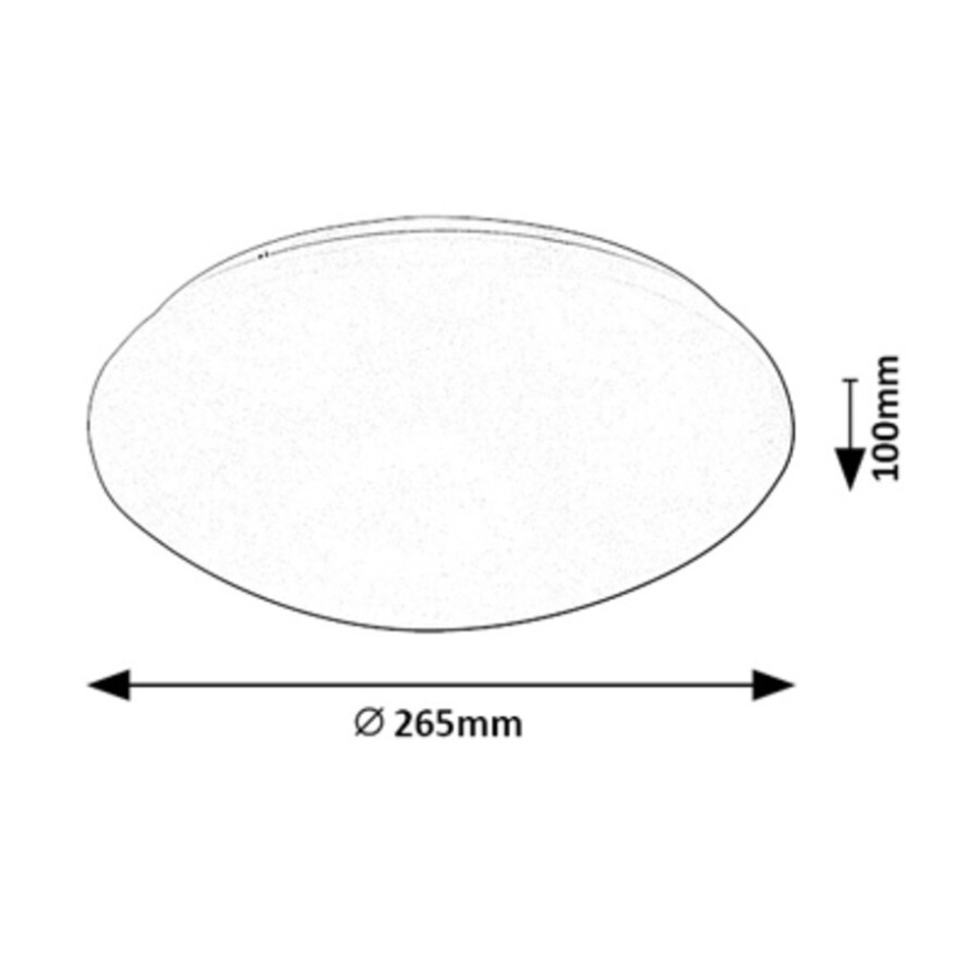 Rabalux - LED lubinis šviestuvas su jutikliu LED/12W/230V IP44 4000K diametras 26,5 cm