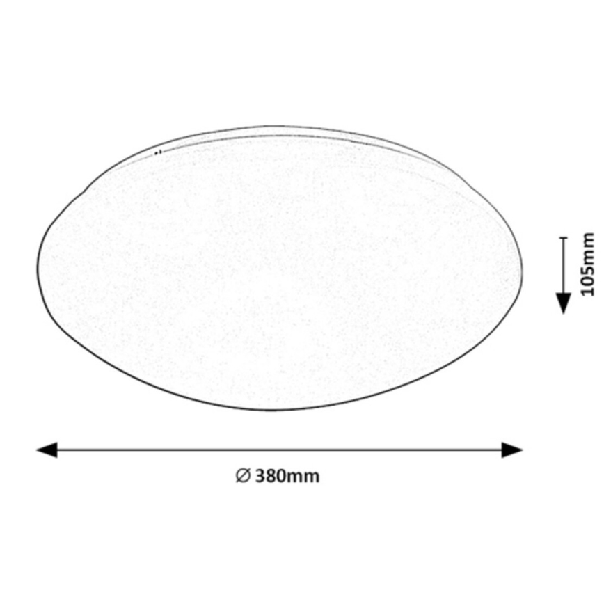 Rabalux - LED lubinis šviestuvas su jutiklis LED/24W/230V IP44 4000K