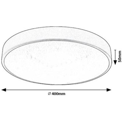 Rabalux - LED lubinis šviestuvas LED/24W/230V 4000K diametras 40 cm