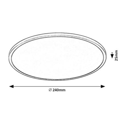 Rabalux - LED Pritemdomas lubinis šviestuvas LED/15W/230V 3000K 24 cm