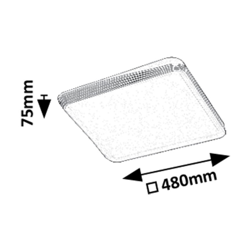 Rabalux - LED lubinis šviestuvas LED/40W/230V 3000K
