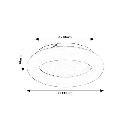 Rabalux - LED lubinis šviestuvas LED/24W/230V 4000K diametras 33 cm balta