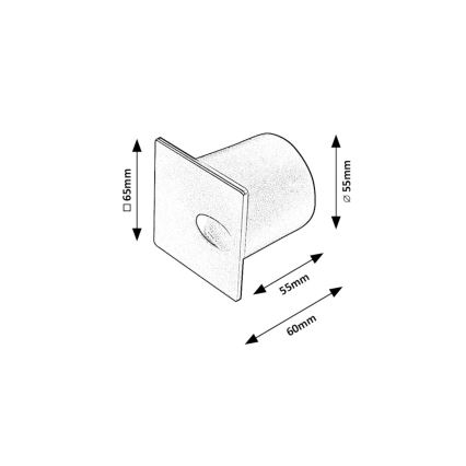 Rabalux - LED Lauko laiptų apšvietimas LED/3W/230V IP54 3000K juoda
