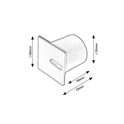 Rabalux - LED laiptinės šviestuvas LED/3W/230V balta