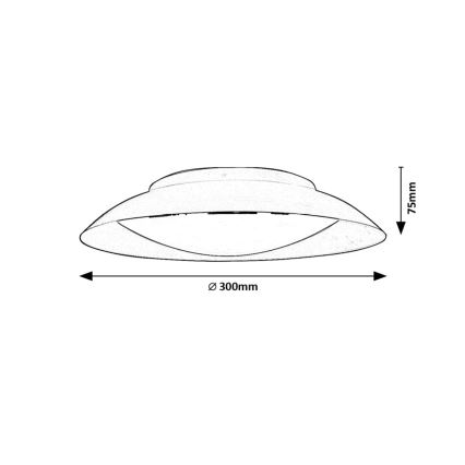 Rabalux - LED lubinis šviestuvas LED/20W/230V 3000K diametras 30 cm