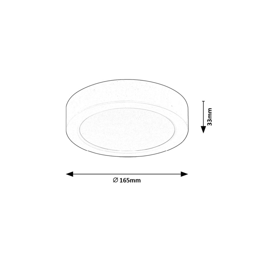 Rabalux - LED lubinis šviestuvas LED/15W/230V 4000K diametras 16 cm balta