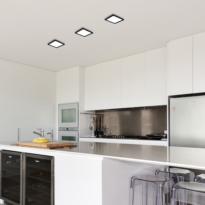 Rabalux - LED lubinis šviestuvas LED/24W/230V 4000K 22x22 cm juoda