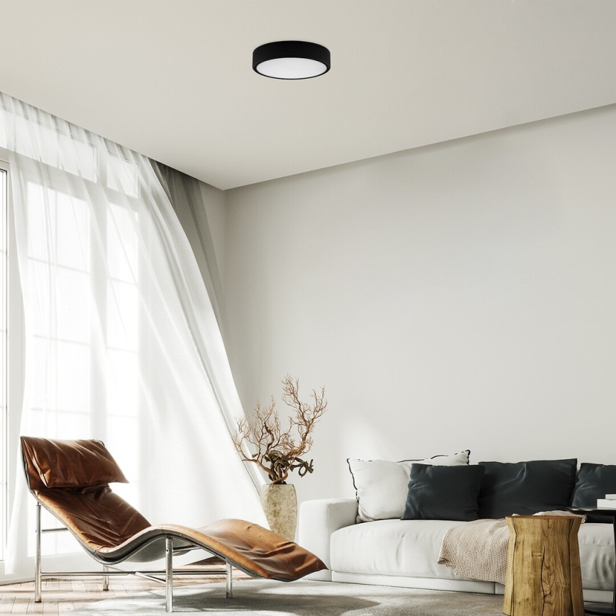 Rabalux - LED lubinis šviestuvas LED/22W/230V 3000/4000/6000K diametras 21 cm juoda