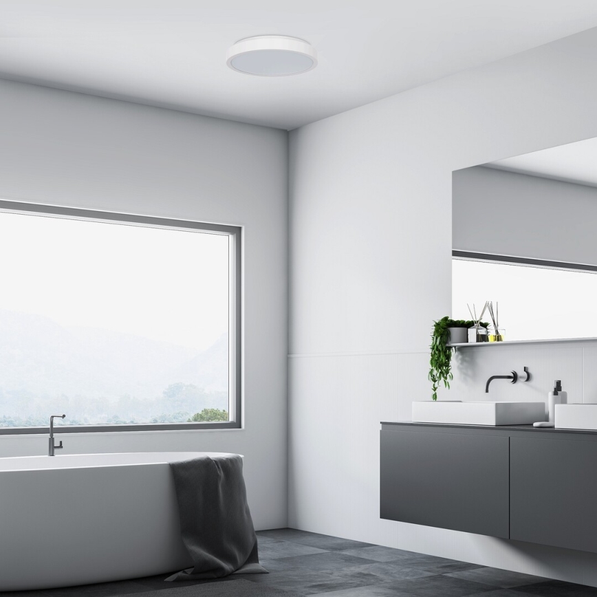 Rabalux - LED lubinis vonios šviestuvas LED/36W/230V IP44 4000K diametras 35 cm balta