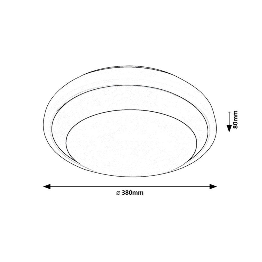 Rabalux - LED lubinis šviestuvas LED/24W/230V 4000K