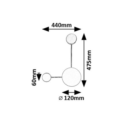 Rabalux - LED sieninis šviestuvas LED/7W/230V 3000K