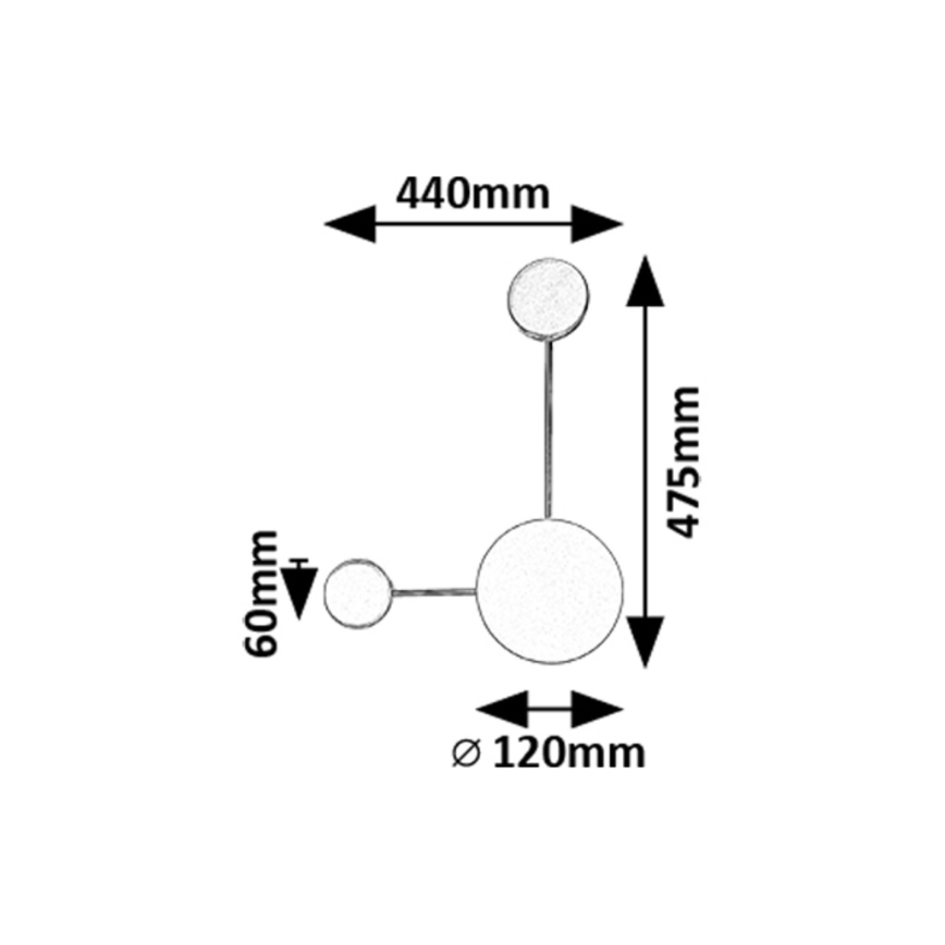 Rabalux - LED sieninis šviestuvas LED/7W/230V 3000K