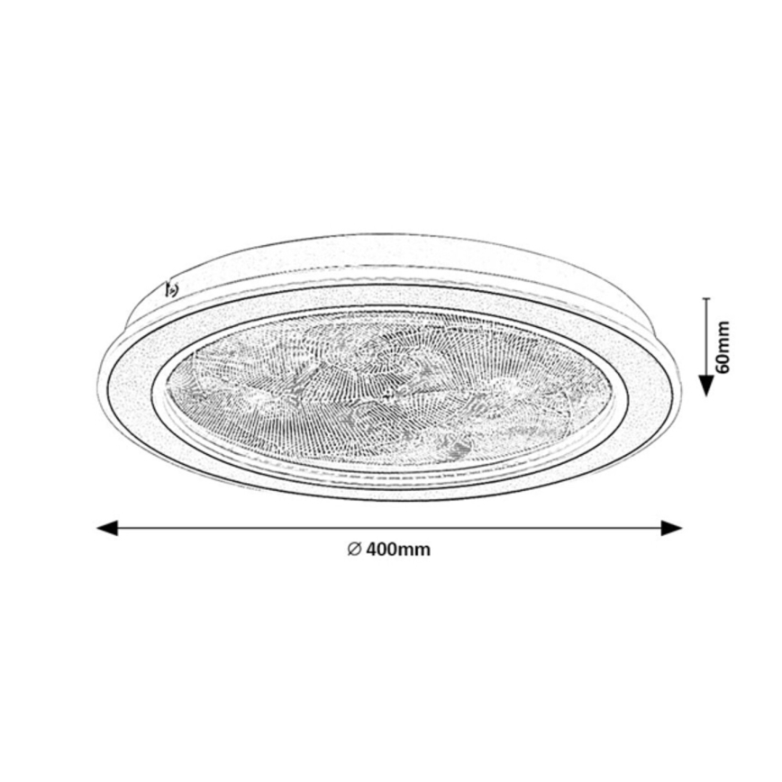 Rabalux - dimeriuojamas LED lubinis šviestuvas LED/24W/230V 3000-6500K skersmuo 40 cm + su nuotoliniu valdymu