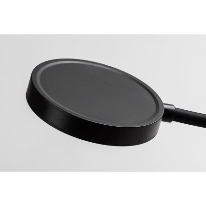 Rabalux - reguliuojama LED sieninė lempa LED/4W/230V su USB prievadu, kištukinė, juoda