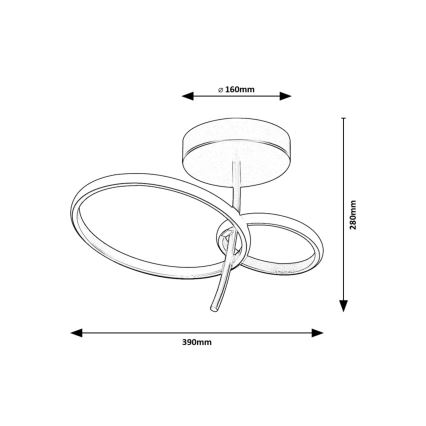 Rabalux - LED sietynas LED/24W/230V
