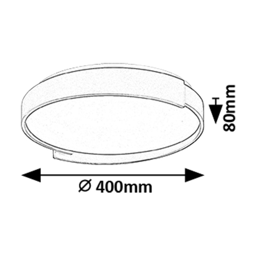 Rabalux - LED Pritemdomas lubinis šviestuvas LED/24W/230V 3000-6500K + nuotolinio valdymo pultas