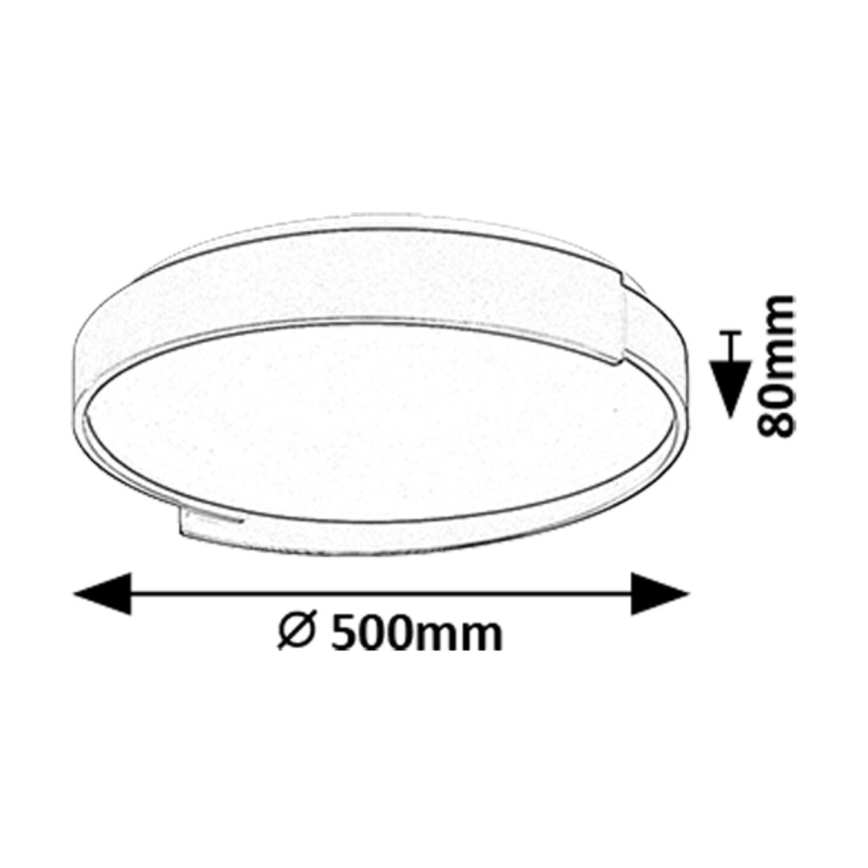 Rabalux - LED Pritemdomas lubinis šviestuvas LED/48W/230V 3000-6500K + nuotolinio valdymo pultas