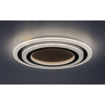 Rabalux - LED Pritemdomas lubinis šviestuvas LED/56W/230V 3000/4000/6000K matinis chromas/juoda + nuotolinio valdymo pultas