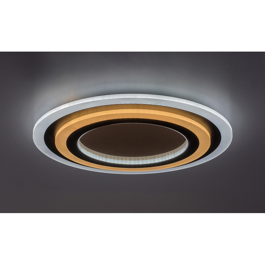 Rabalux - LED Pritemdomas lubinis šviestuvas LED/56W/230V 3000/4000/6000K matinis chromas/juoda + nuotolinio valdymo pultas