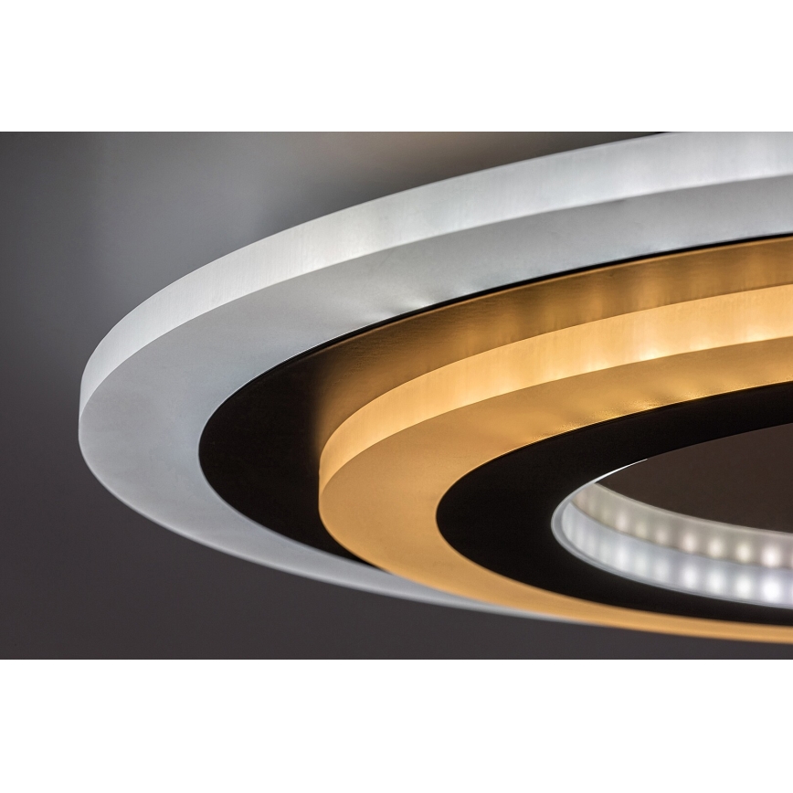Rabalux - LED Pritemdomas lubinis šviestuvas LED/56W/230V 3000/4000/6000K matinis chromas/juoda + nuotolinio valdymo pultas