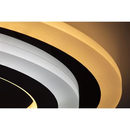 Rabalux - reguliuojamas LED lubinis šviestuvas LED/56W/230V 3000/4000/6000K, matinio chromo apdaila, su nuotoliniu valdymu, skersmuo 45 cm