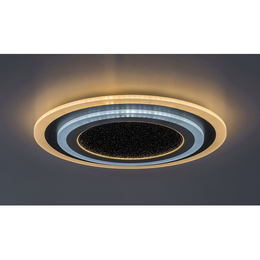 Rabalux - LED Pritemdomas lubinis šviestuvas LED/56W/230V 3000/4000/6000K juoda + nuotolinio valdymo pultas