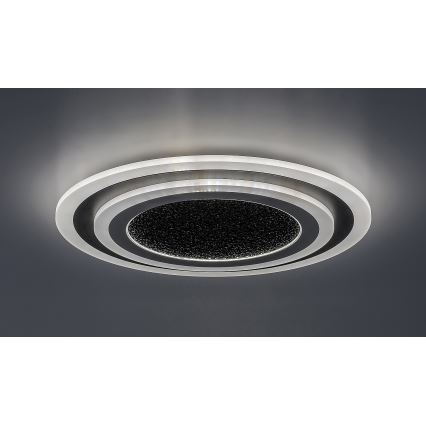 Rabalux - LED Pritemdomas lubinis šviestuvas LED/56W/230V 3000/4000/6000K juoda + nuotolinio valdymo pultas