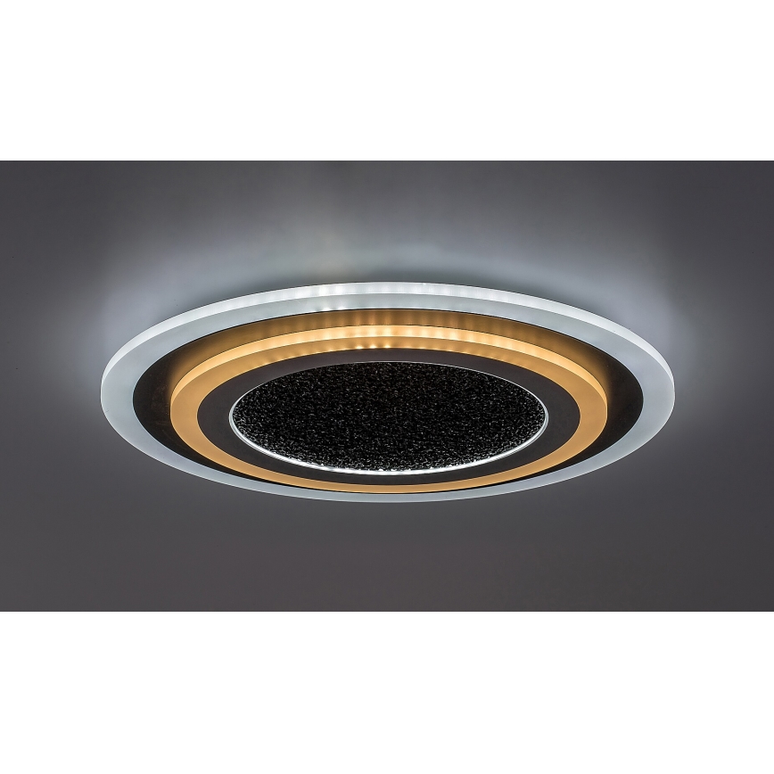 Rabalux - LED Pritemdomas lubinis šviestuvas LED/56W/230V 3000/4000/6000K juoda + nuotolinio valdymo pultas
