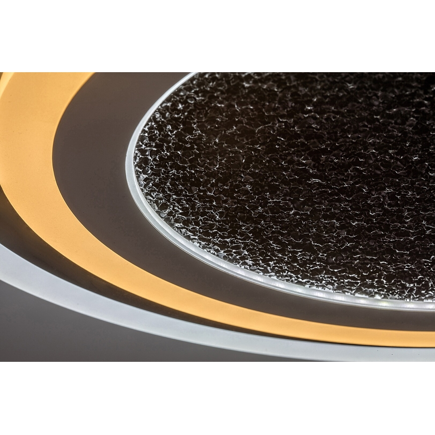 Rabalux - Reguliuojamas LED lubinis šviestuvas LED/56W/230V 3000/4000/6000K juodas + nuotolinis valdymas Ø 45 cm