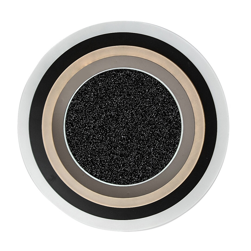 Rabalux - Reguliuojamas LED lubinis šviestuvas LED/56W/230V 3000/4000/6000K juodas + nuotolinis valdymas Ø 45 cm