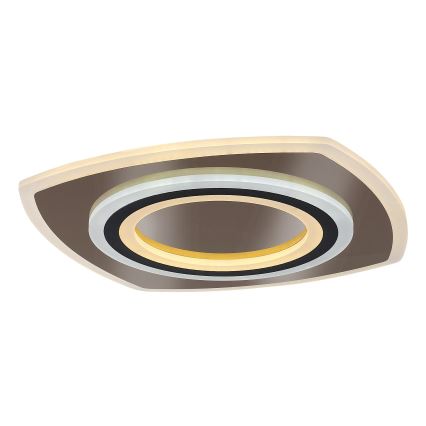 Rabalux - LED Pritemdomas lubinis šviestuvas LED/60W/230V 3000/4000/6000K matinis chromas/juoda + nuotolinio valdymo pultas