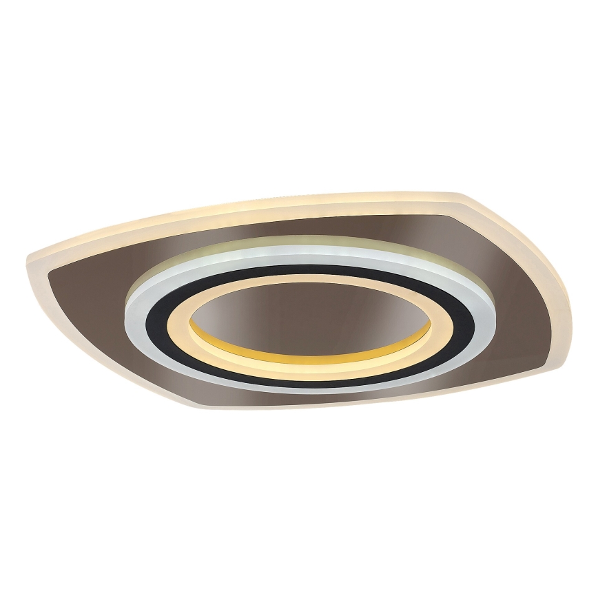 Rabalux - LED Pritemdomas lubinis šviestuvas LED/60W/230V 3000/4000/6000K matinis chromas/juoda + nuotolinio valdymo pultas
