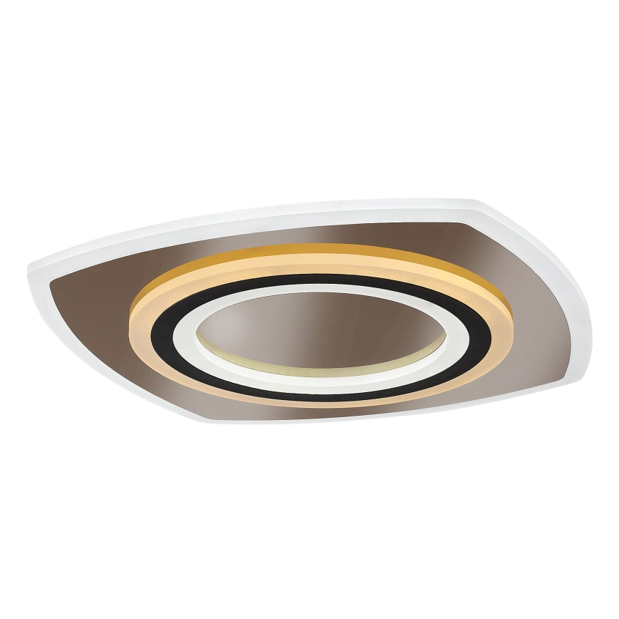 Rabalux - LED Pritemdomas lubinis šviestuvas LED/60W/230V 3000/4000/6000K matinis chromas/juoda + nuotolinio valdymo pultas