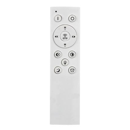 Rabalux - LED Pritemdomas lubinis šviestuvas LED/60W/230V 3000/4000/6000K matinis chromas/juoda + nuotolinio valdymo pultas