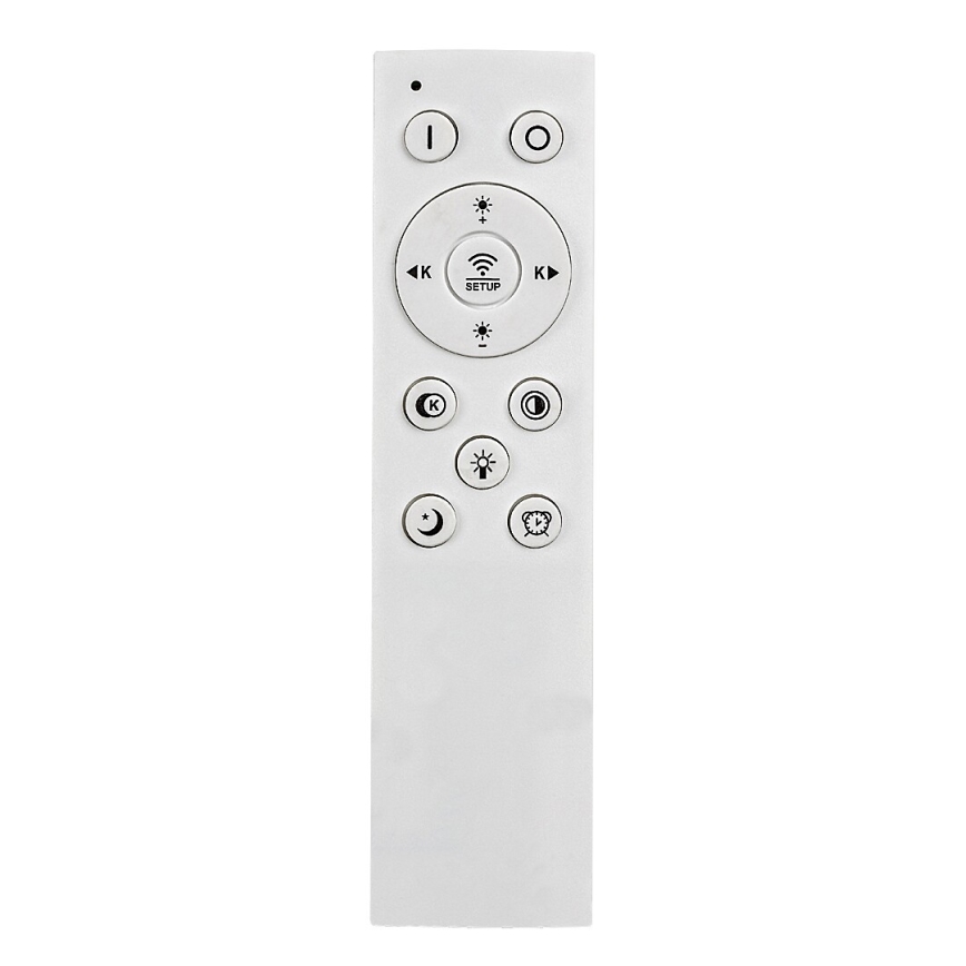 Rabalux - LED Pritemdomas lubinis šviestuvas LED/60W/230V 3000/4000/6000K matinis chromas/juoda + nuotolinio valdymo pultas