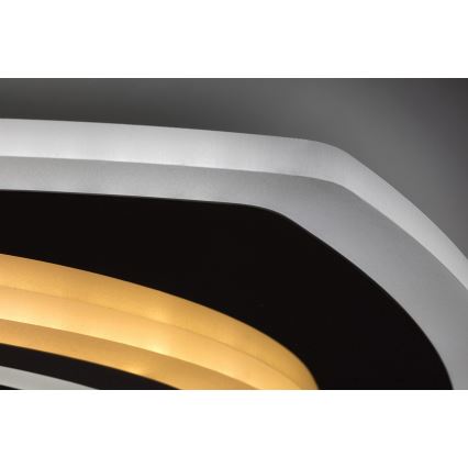 Rabalux - LED reguliuojamas lubinis šviestuvas LED/60W/230V 3000/4000/6000K matinis chromas + nuotolinis valdymas 48x48 cm