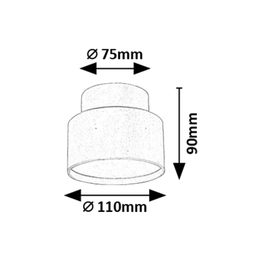 Rabalux - LED lubinis šviestuvas LED/16W/230V 3000K juoda
