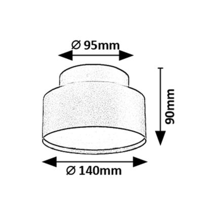 Rabalux - LED lubinis šviestuvas LED/24W/230V 3000K juoda