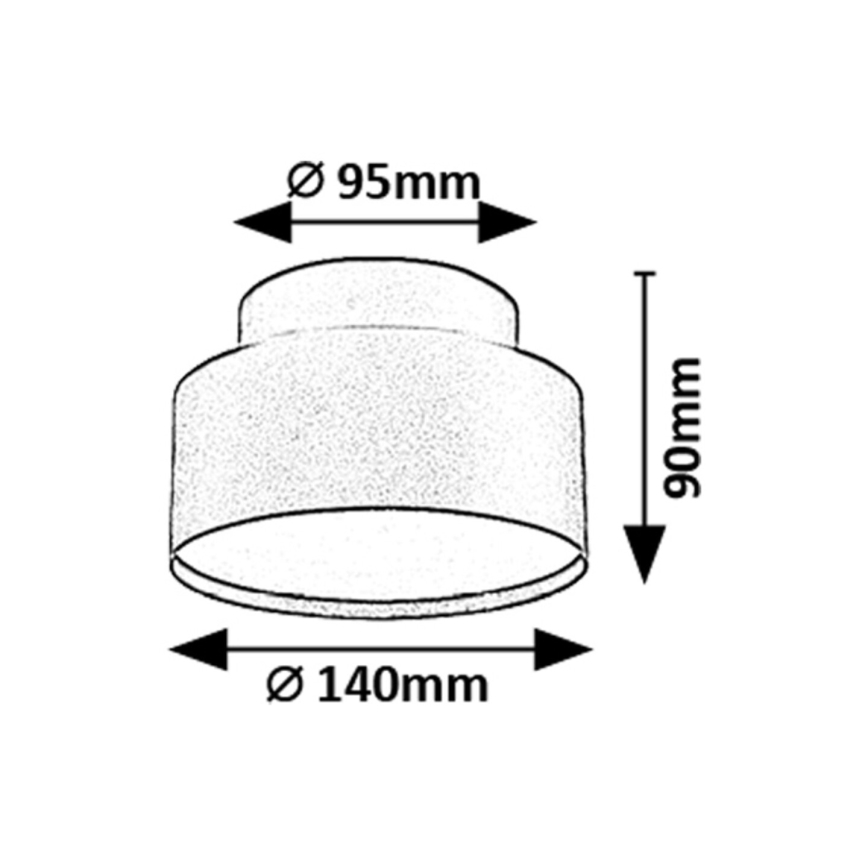 Rabalux - LED lubinis šviestuvas LED/24W/230V 3000K juoda