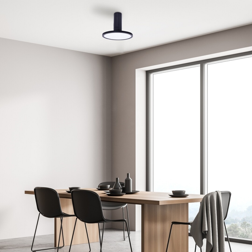 Rabalux - LED lubinis šviestuvas, 20 W, 230 V, 3000 K, juodas, skersmuo 20 cm