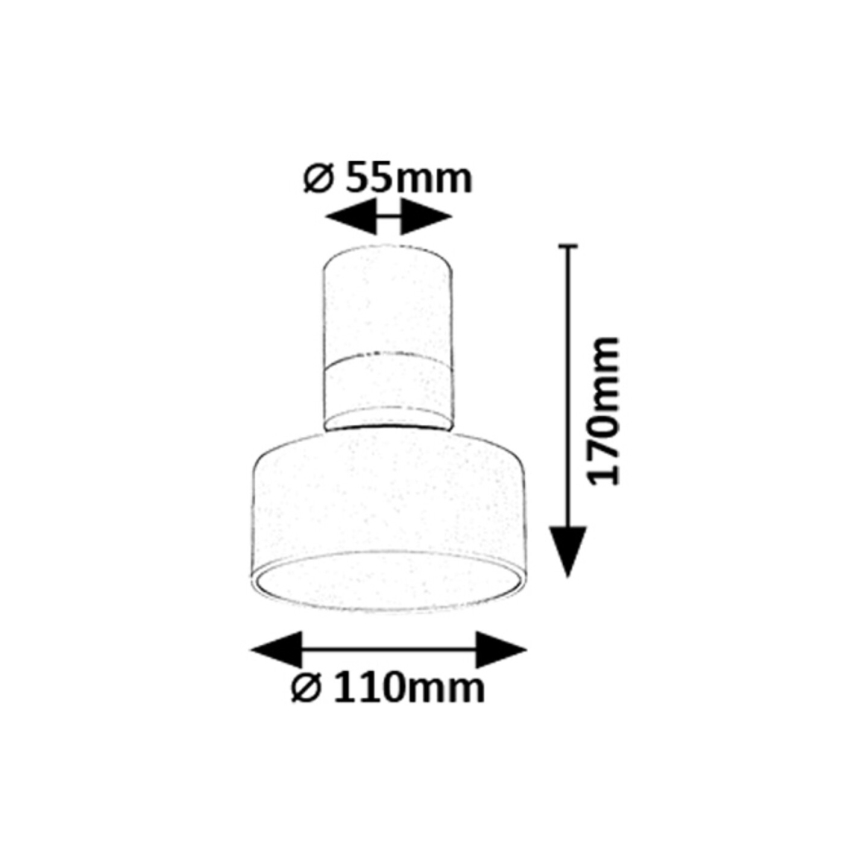 Rabalux - LED lubinis šviestuvas LED/10W/230V 3000K balta, skersmuo 11 cm