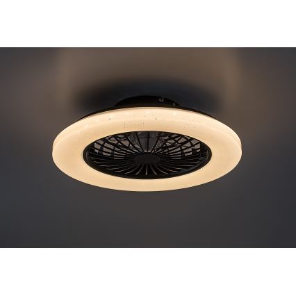 Rabalux - LED Pritemdomas lubinis šviestuvas su ventiliatoriumi LED/48W/230V 3000-6500K + nuotolinio valdymo pultas