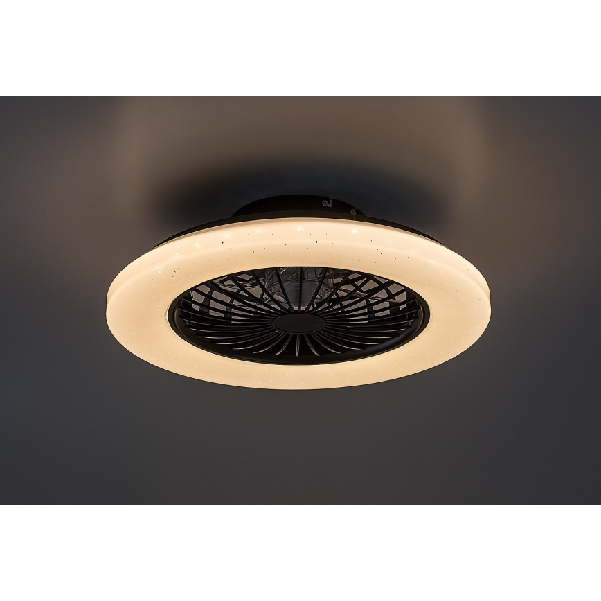 Rabalux - LED Pritemdomas lubinis šviestuvas su ventiliatoriumi LED/48W/230V 3000-6500K + nuotolinio valdymo pultas