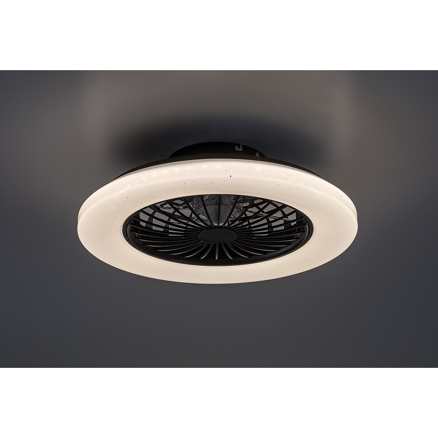 Rabalux - LED Pritemdomas lubinis šviestuvas su ventiliatoriumi LED/48W/230V 3000-6500K + nuotolinio valdymo pultas